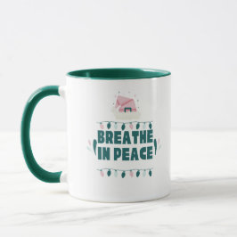 “Breathe in Peace” Minimalist Zen Mug マグカップ
