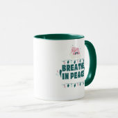 “Breathe in Peace” Minimalist Zen Mug マグカップ (正面右)