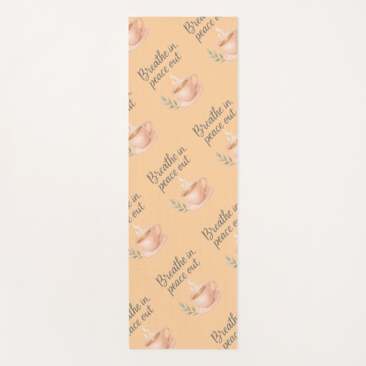 Breathe In, Peace Out Yoga Mat ヨガマット (正面)