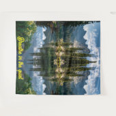  Breathe In: Tranquil Island Reflections タペストリー (正面(横))