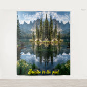  Breathe In: Tranquil Island Reflections タペストリー (正面)