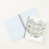 Breathe Learn Grow Mindfulness Journal & Notebook ノートブック (内部)