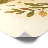 Breathe Mama Cute Frog Mindfulness Art ポスター (角)