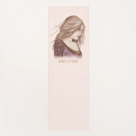 BREATHE Mindful Goddess Yoga Mat | Calm Feminine ヨガマット