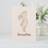 Breathe Minimal Bunny Encouragement Card エンクロージャーカード (スタンド正面)