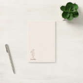 Breathe Minimal Bunny Post-it Notes ポストイット (オフィス)