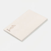Breathe Minimal Bunny Post-it Notes ポストイット (アングル)