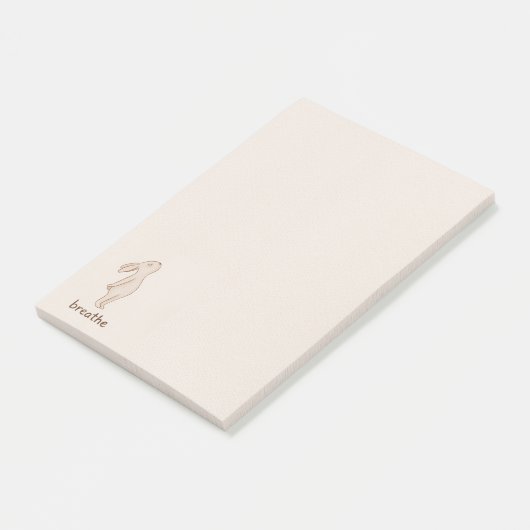 Breathe Minimal Bunny Post-it Notes ポストイット (アングル)