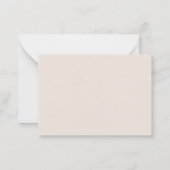 Breathe Minimalist Bunny Encouragement Note Card ノートカード (裏面)