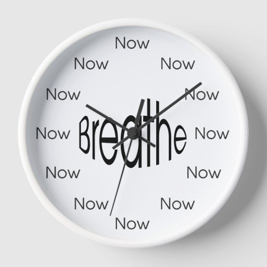 Breathe Now is Zen™ マインドフルネス瞑想ウォッチ 壁時計 (正面)