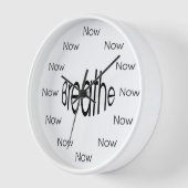 Breathe Now is Zen™ マインドフルネス瞑想ウォッチ 壁時計 (傾斜)