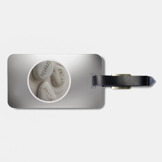 Breathe Relax Smile Luggage Tag ラゲッジタグ (裏面横)