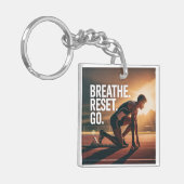 Breathe. Reset. Go. キーホルダー (正面左)