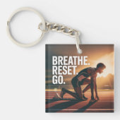 Breathe. Reset. Go. キーホルダー (正面)