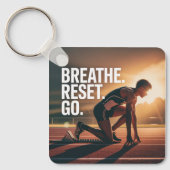 Breathe. Reset. Go. キーホルダー (正面)