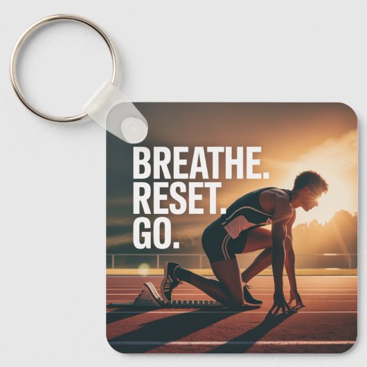 Breathe. Reset. Go. キーホルダー (正面)