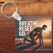 Breathe. Reset. Go. キーホルダー (正面)