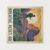 Breathe. Reset. Go. タペストリー (正面(横))