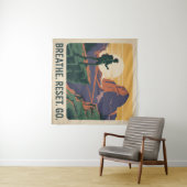 Breathe. Reset. Go. タペストリー (インサイチュ(横))