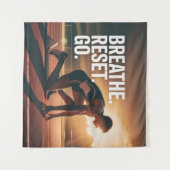 Breathe. Reset. Go. タペストリー (正面(横))