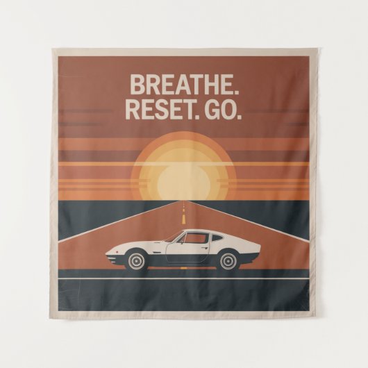 Breathe. Reset. Go タペストリー (正面)
