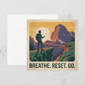 Breathe. Reset. Go. 案内状 (正面/裏面)
