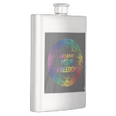Breathe Your Freedom – 励ましのマインドフルネス フラスク (右)