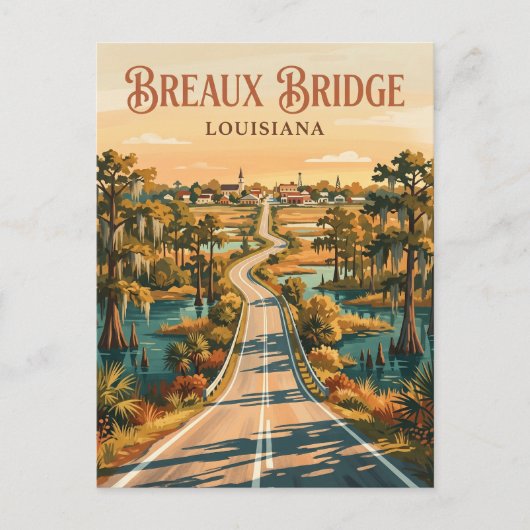 Breaux Bridge USA ポストカード (正面)