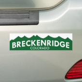 Breckenridgeコロラド州のバンパーステッカー バンパーステッカー (車上)