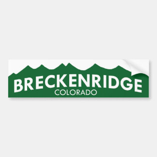 Breckenridgeコロラド州のバンパーステッカー バンパーステッカー