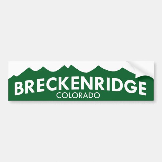 Breckenridgeコロラド州のバンパーステッカー バンパーステッカー (正面)