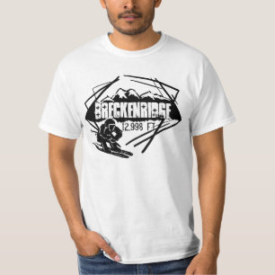 Breckenridgeコロラド州の価値高度のスキーティー Tシャツ