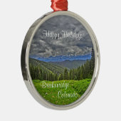 Breckenridgeコロラド州の景色の景色のオーナメント メタルオーナメント (右)