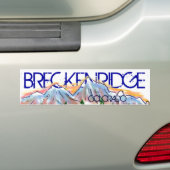Breckenridgeコロラド州芸術的な山のステッカー バンパーステッカー (車上)