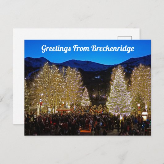 Breckenridgeポストカードからの挨拶 ポストカード (正面/裏面)