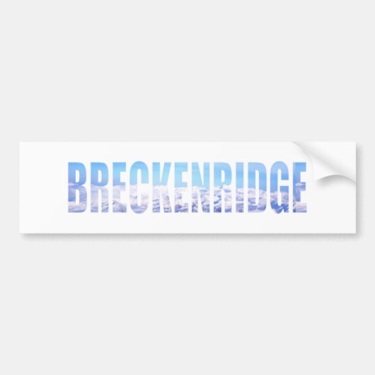 Breckenridge、コロラド州 バンパーステッカー (正面)