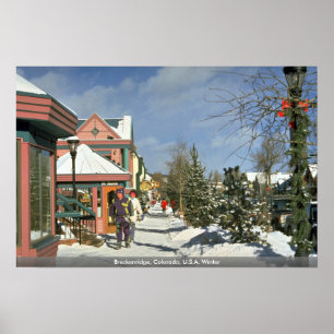 Breckenridge、コロラド州、米国の冬 ポスター