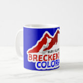 Breckenridge CO Skiing  Mug コーヒーマグカップ (正面左)