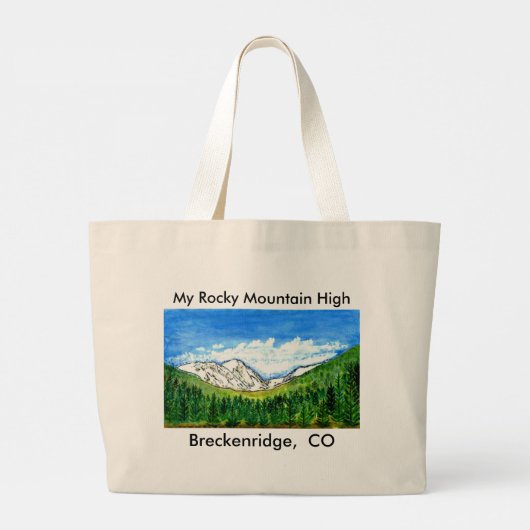 Breckenridge CO Tote Bag The MUSEUM Zazzle Gifts ラージトートバッグ (裏面)
