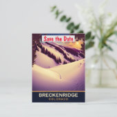 Breckenridge Colorado スキースロープ ウェディング 招待状 (スタンド正面)