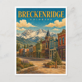 Breckenridge Colorado メインストリート GeoSaga ポストカード