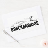 Breckenridge Colorado Ski Jumper 長方形シール (封筒)