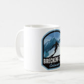 Breckenridge Colorado Ski Mountain コーヒーマグカップ (正面左)