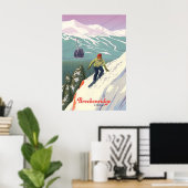 Breckenridge Colorado Snowboarding Travel Poster ポスター (ホームオフィス)