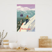 Breckenridge Colorado Snowboarding Travel Poster ポスター (キッチン)