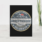 Breckenridge Colorado Tenmile Range Rocky Mountain カード (正面)