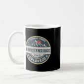 Breckenridge Colorado Tenmile Range Rocky Mountain コーヒーマグカップ (左)