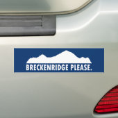 Breckenridge Please バンパーステッカー (車上)