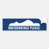 Breckenridge Please バンパーステッカー (正面)