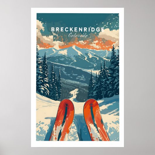 Breckenridge Print Colorado 1 ポスター (正面)